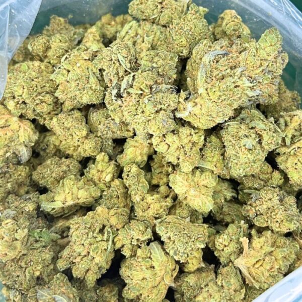 Image of Ultra sour strain buds in a bag