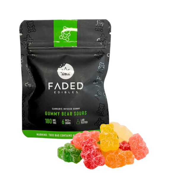 faded edibles gunmy bear sours