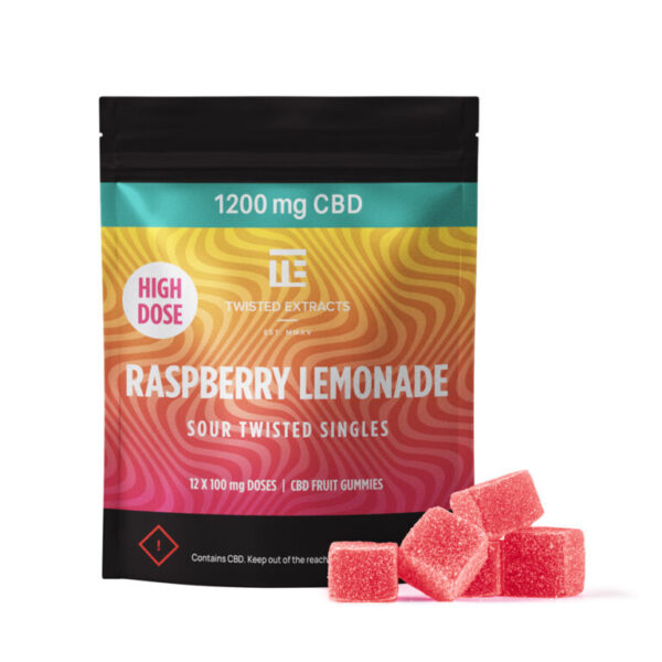 Sour Raspberry Lemonade Twisted Singles - 1200mg CBD