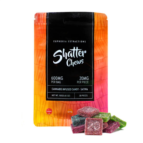 THC Shatter Chews - Sativa - 600mg