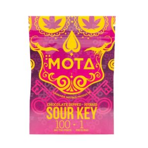 Chocolate Dipped Sour Key - 100mg THC
