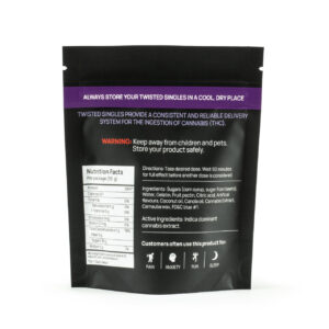 Twisted Extracts - Sour Blue Raspberry Twisted Singles - 160mg THC - Indica - Image 2