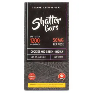 Indica Cookies & Green Shatterbar – 1200mg