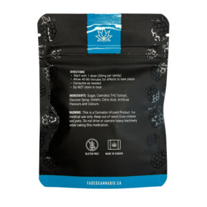 Faded Edibles - Berry Blue Raspberries Gummies - 180mg THC - Image 2