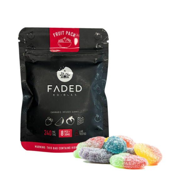 faded edibles Fruit Pack Gummies - 240mg THC