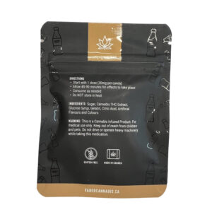 Faded Edibles Fizzy Colas Gummies 180mg THC