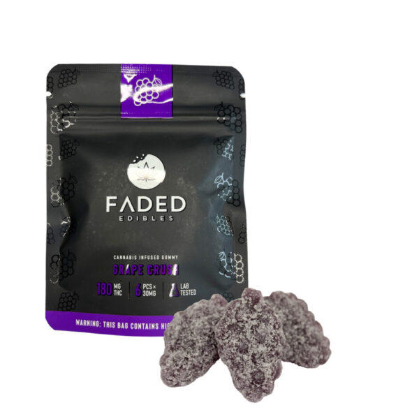 faded edibles Grape Crush Gummies