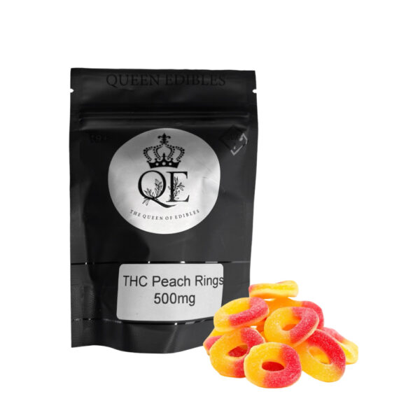 queen edibles 500mg peach rings