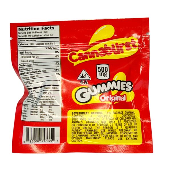 CannaBurst Gummies - 500MG THC - Image 2