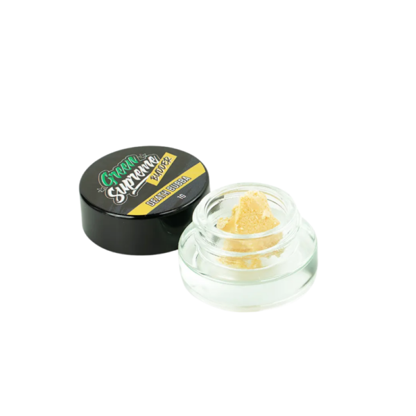 An image of Death Bubba Budder in a contianer with the lid off on a white background