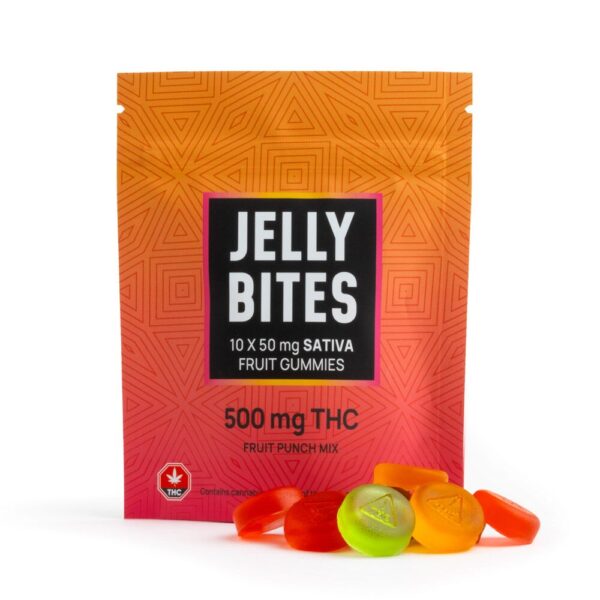 Jelly Bites - Sativa Fruit Punch Mix - 500mg THC