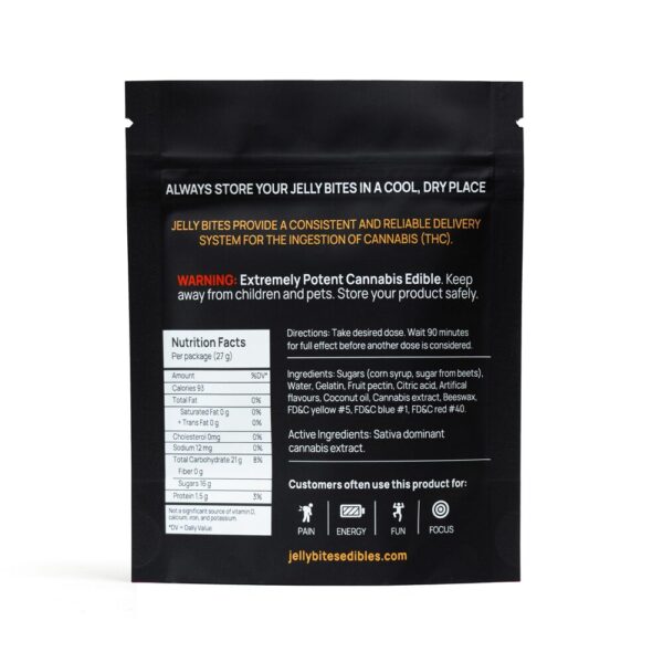 Jelly Bites - Indica Fruit Punch Mix - 500mg THC - Image 2