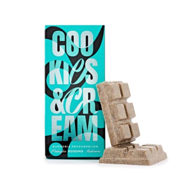 Euphoria Psychedelics – Cookies & Cream Chocolate Bar – 6000mg