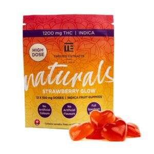 Twisted Naturals – Strawberry Glow Gummies – 1200mg THC