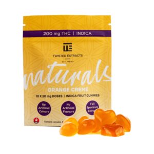 Twisted Naturals - Orange Creme Gummies - 200mg THC
