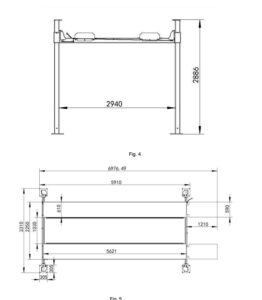 Pro King 12 XLT 4 post lift, detail view 6