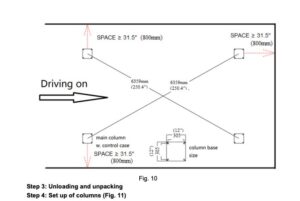Pro King 12 XLT 4 post lift, detail view 7