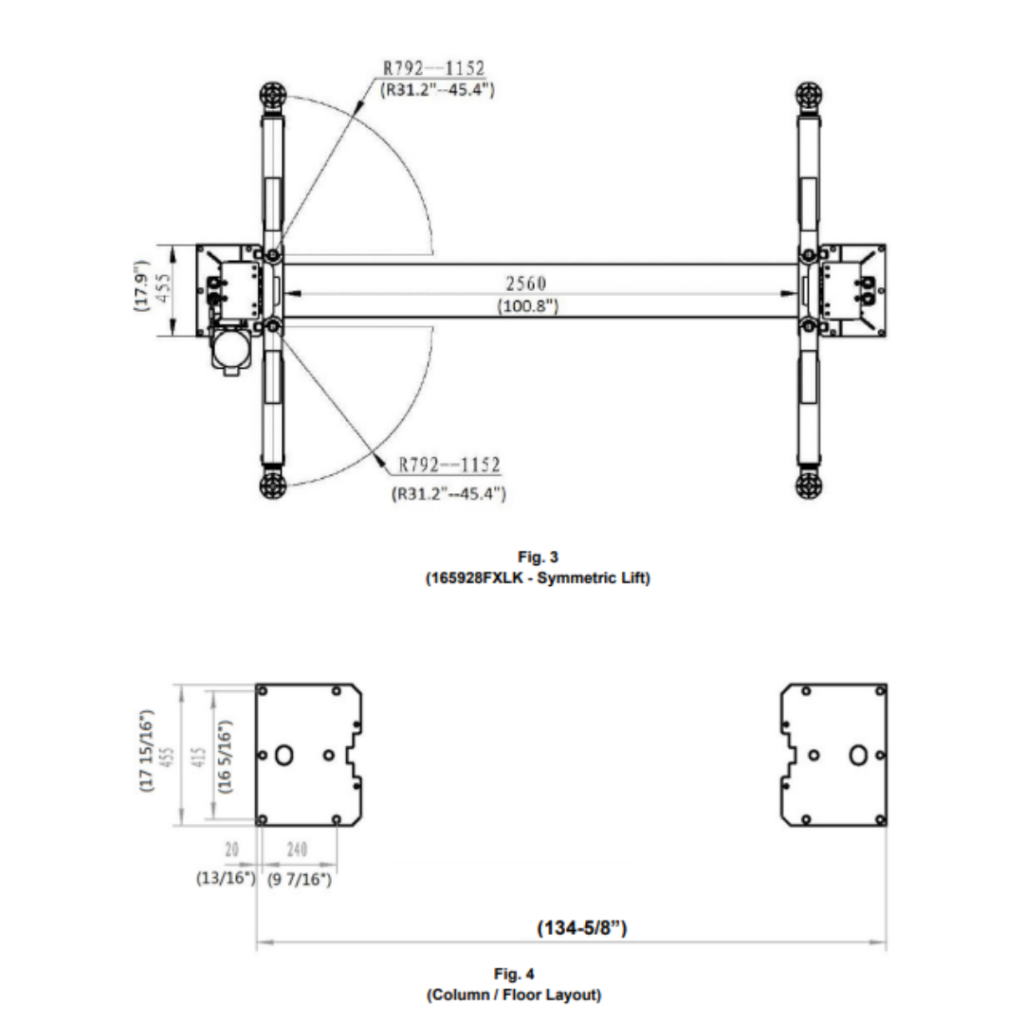 Pro King 9 Two Post Lift 2 post lift, detail view 5