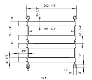 Goliath Double Wide XLT 4 post lift, detail view 3