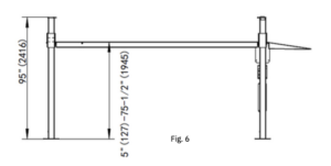Pro King 9 4 post lift, detail view 5