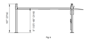 Pro King 9 XXL 4 post lift, detail view 5
