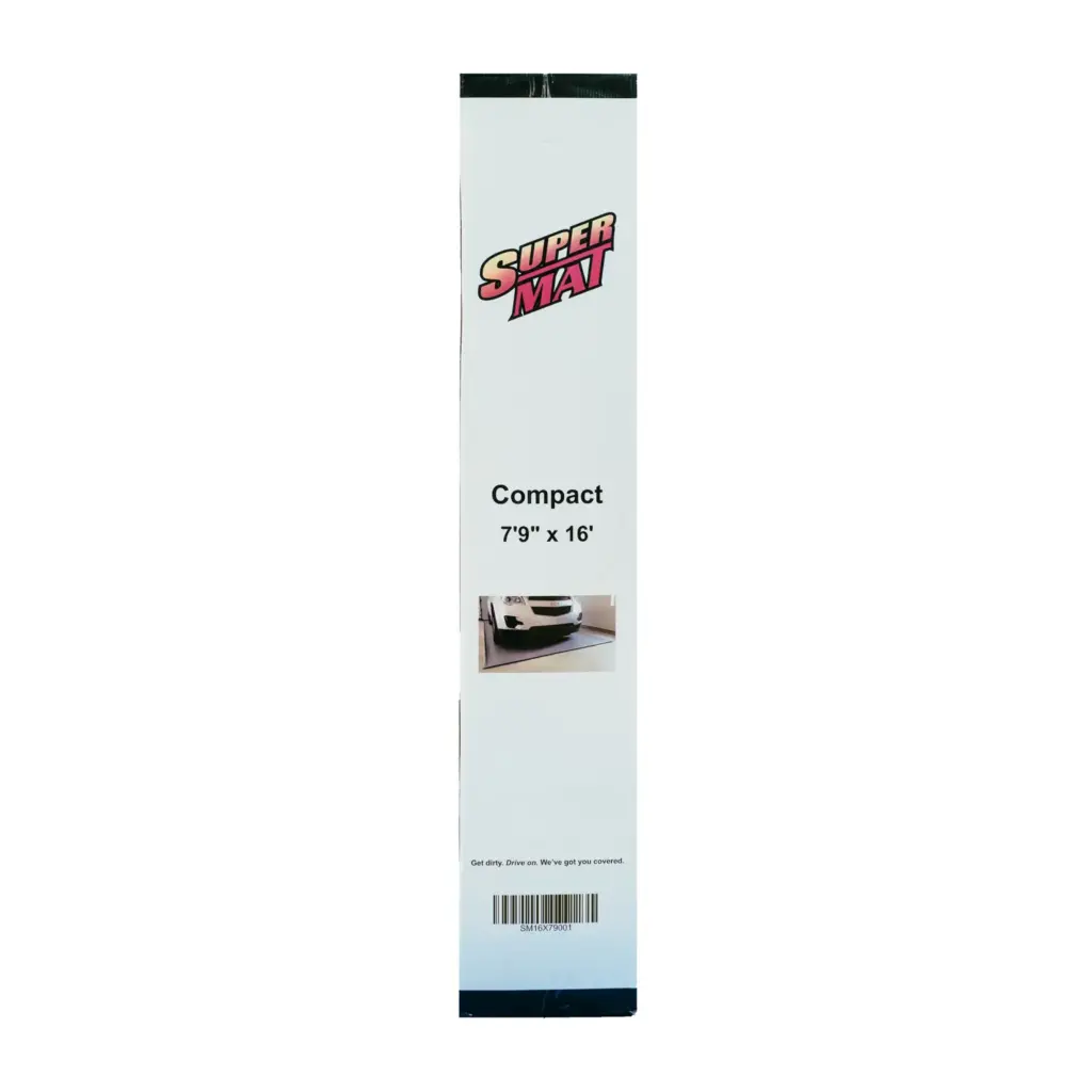 Super Mat garage containment mat retail box