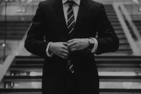 man wearing a suit