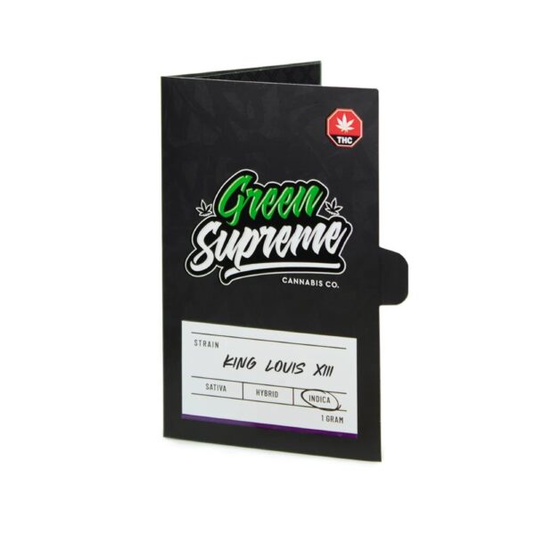 Green Supreme - Indica Shatter - King Louis XIII - 1g