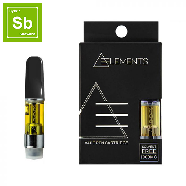 ELEMENTS - Strawberry Banana - Hybrid - Vape Pen Cartridge - 1200mg