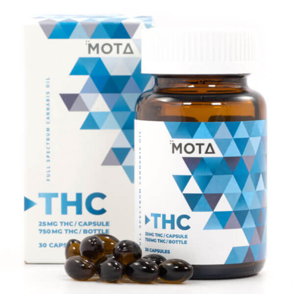 Mota - 750mg THC - 30 Capsules (Bottle)