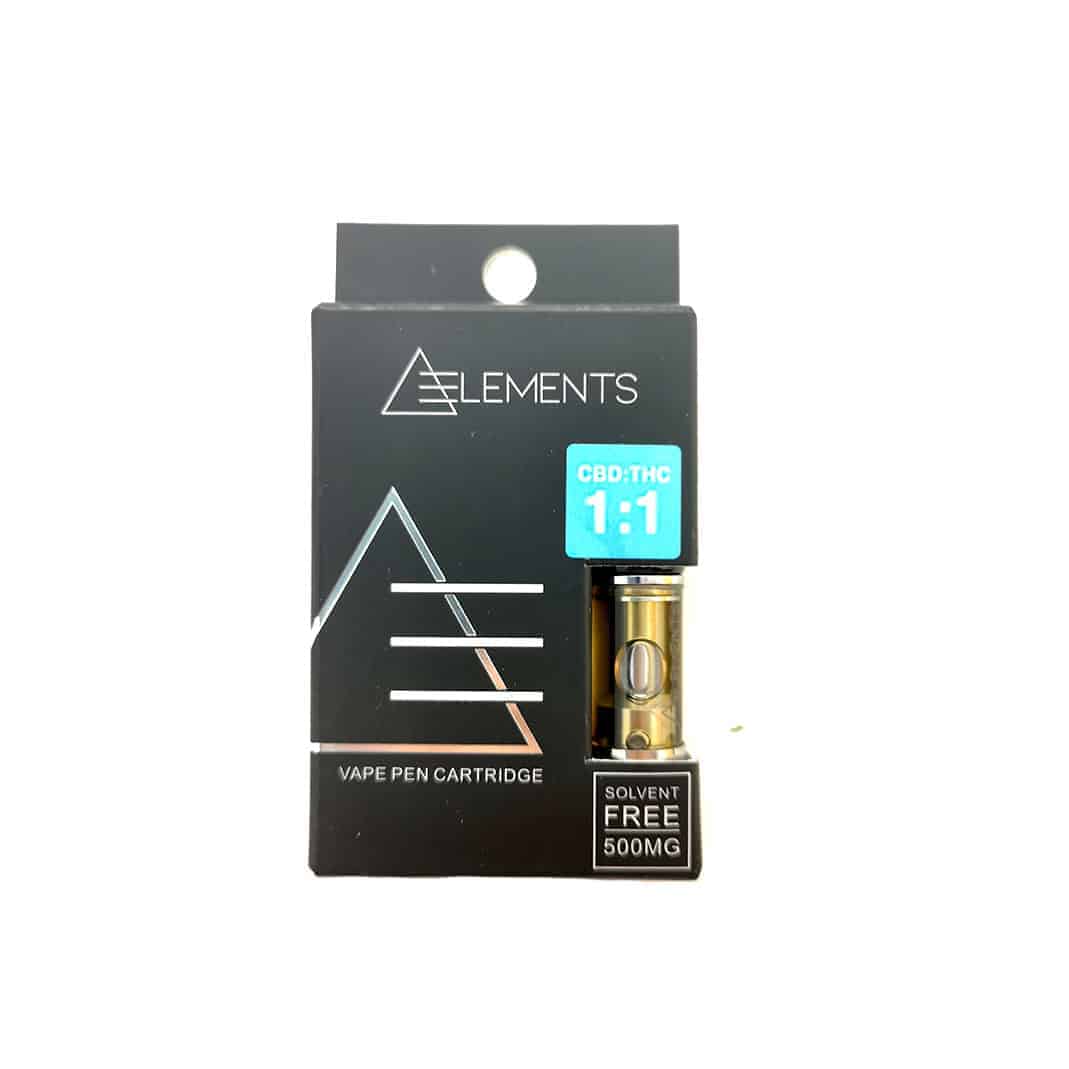 ELEMENTS - 1:1 CBD/THC - Vape Pen Cartridge - 1200mg