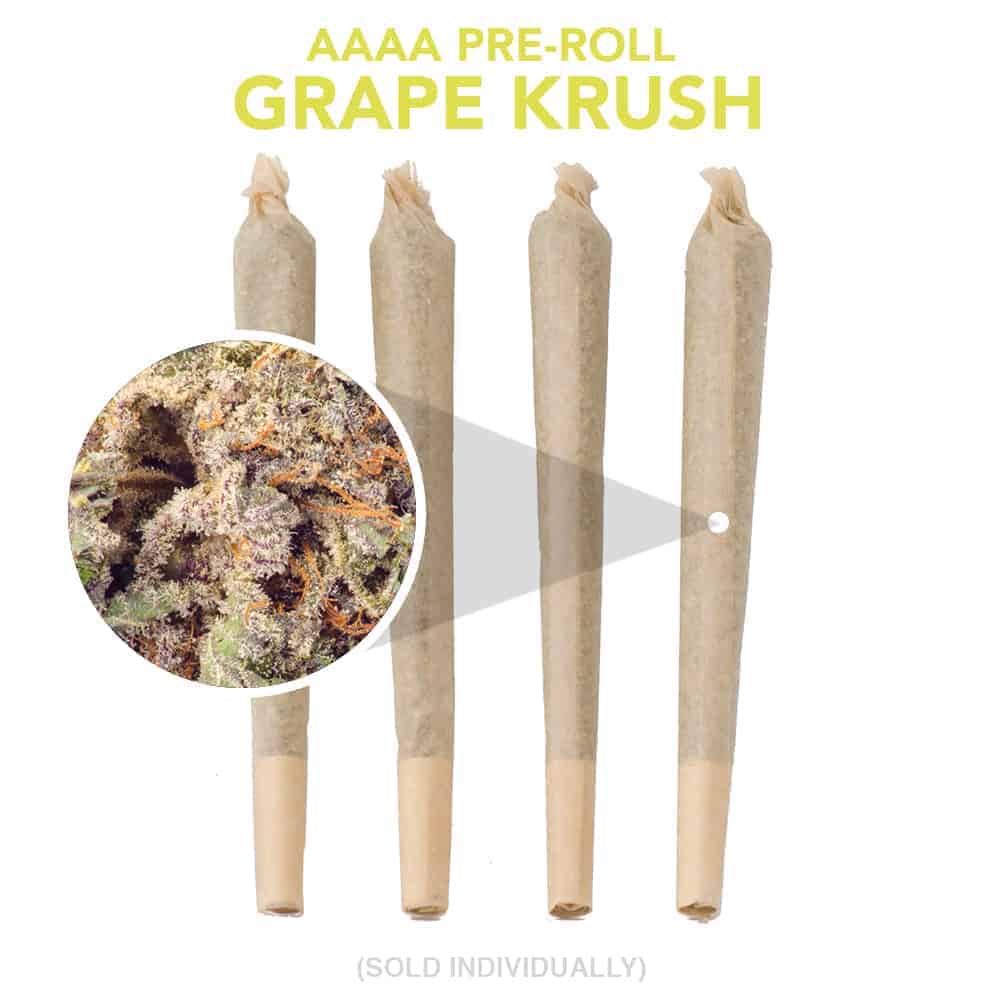 AAAA Pre Roll - Grape Krush - 1g Hybrid