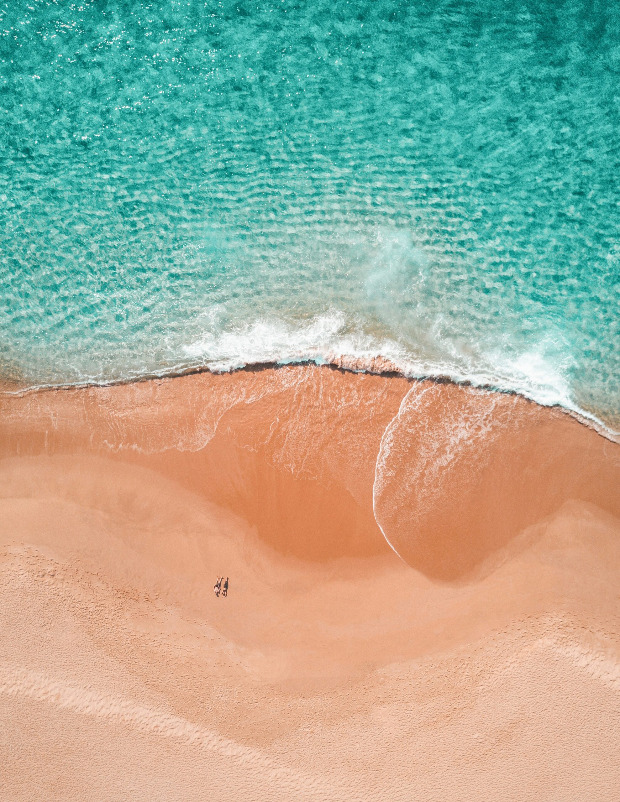 Vacation on the turquoise blue waters and pristine beach in Mexico, serene and peaceful natural beauty.